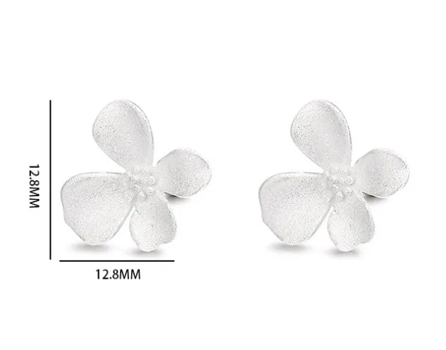 Matte Blossom Stud Earrings