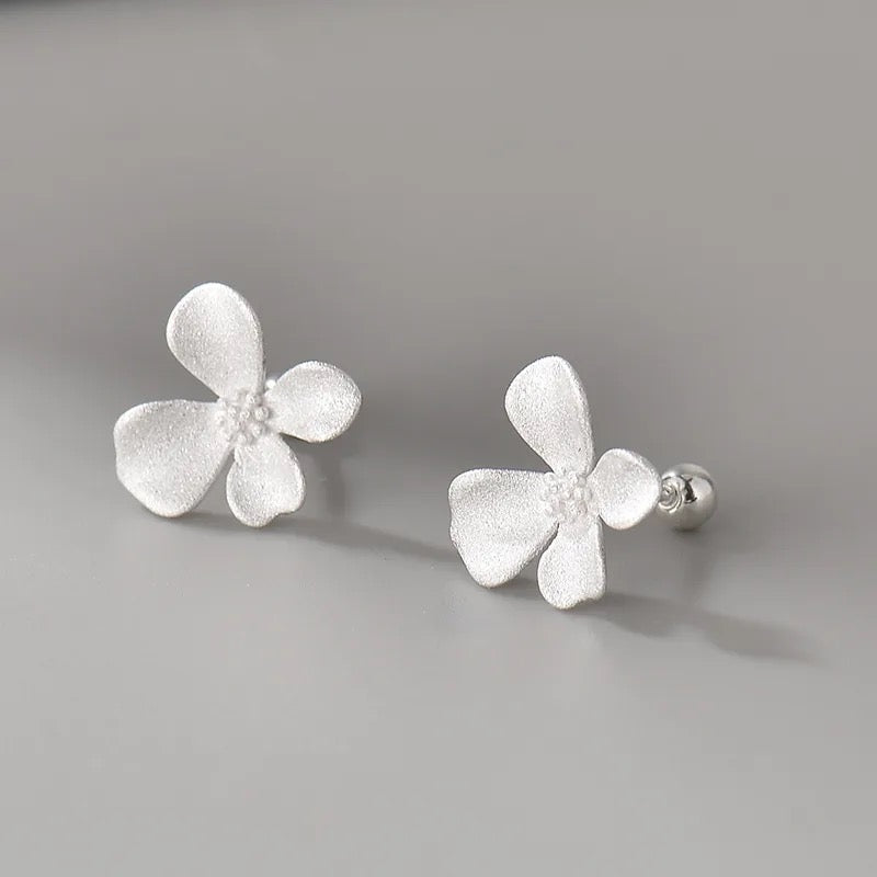 Matte Blossom Stud Earrings