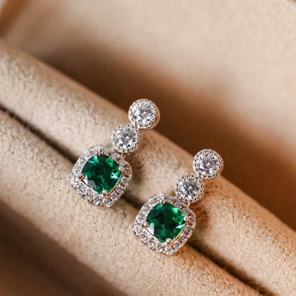 Emerald Glow Studs