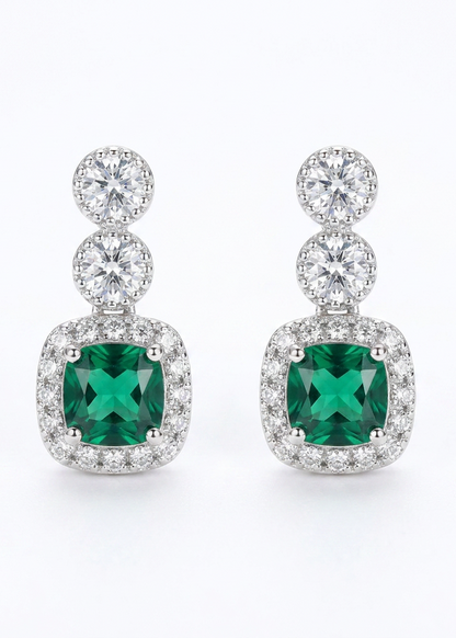 Emerald Glow Studs