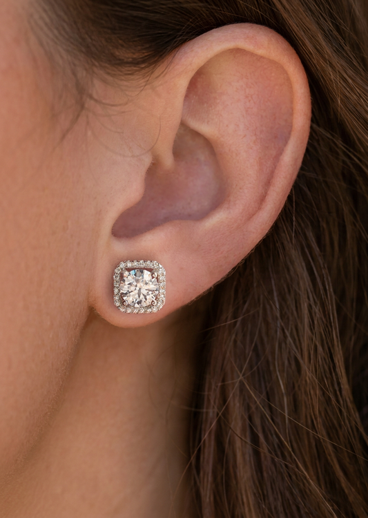 Radiant Square Studs