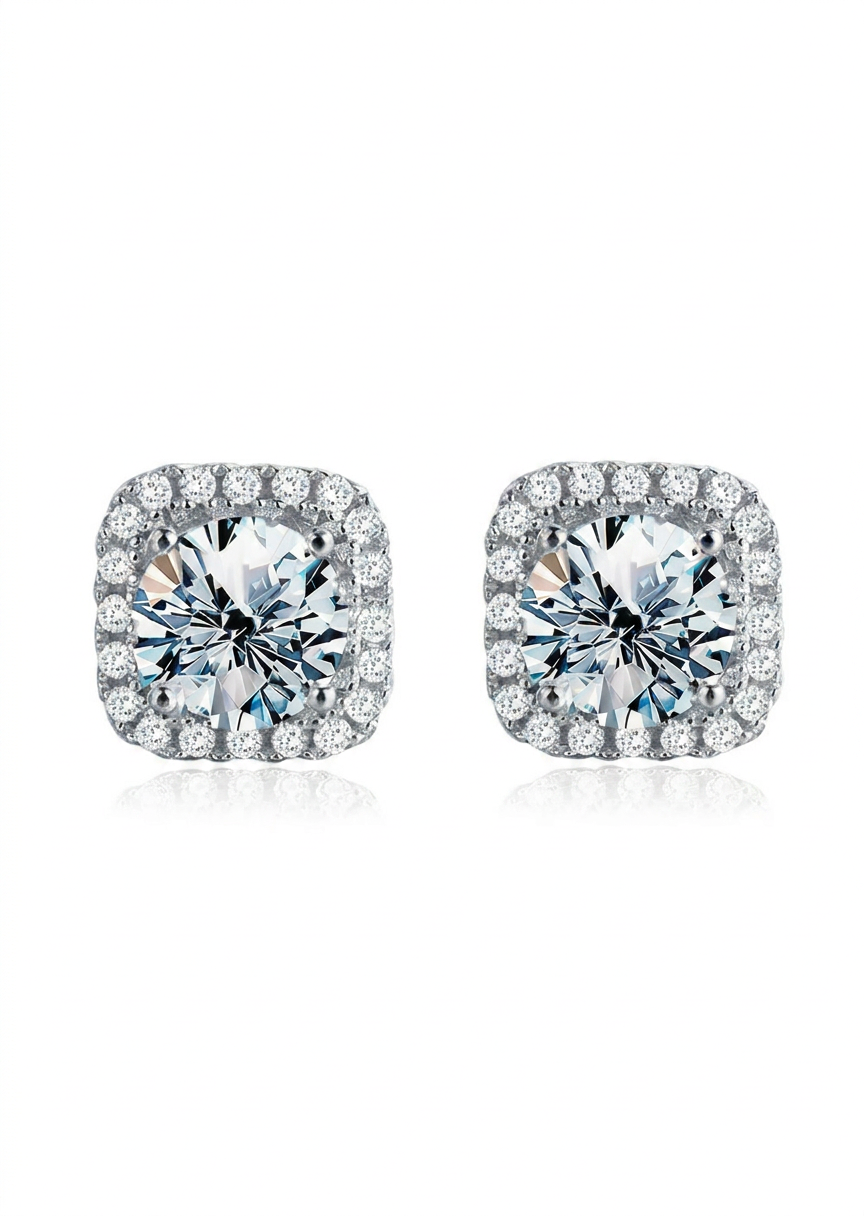 Radiant Square Studs