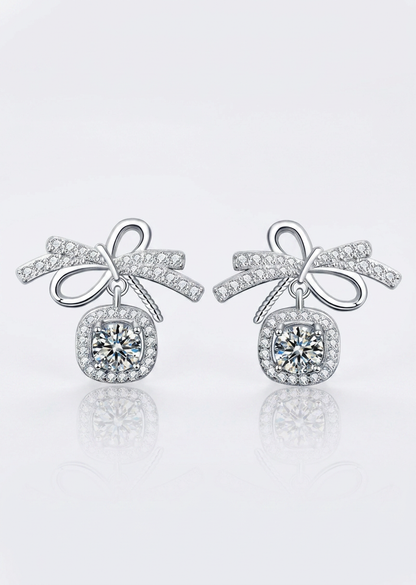 Sparkling Bow Studs