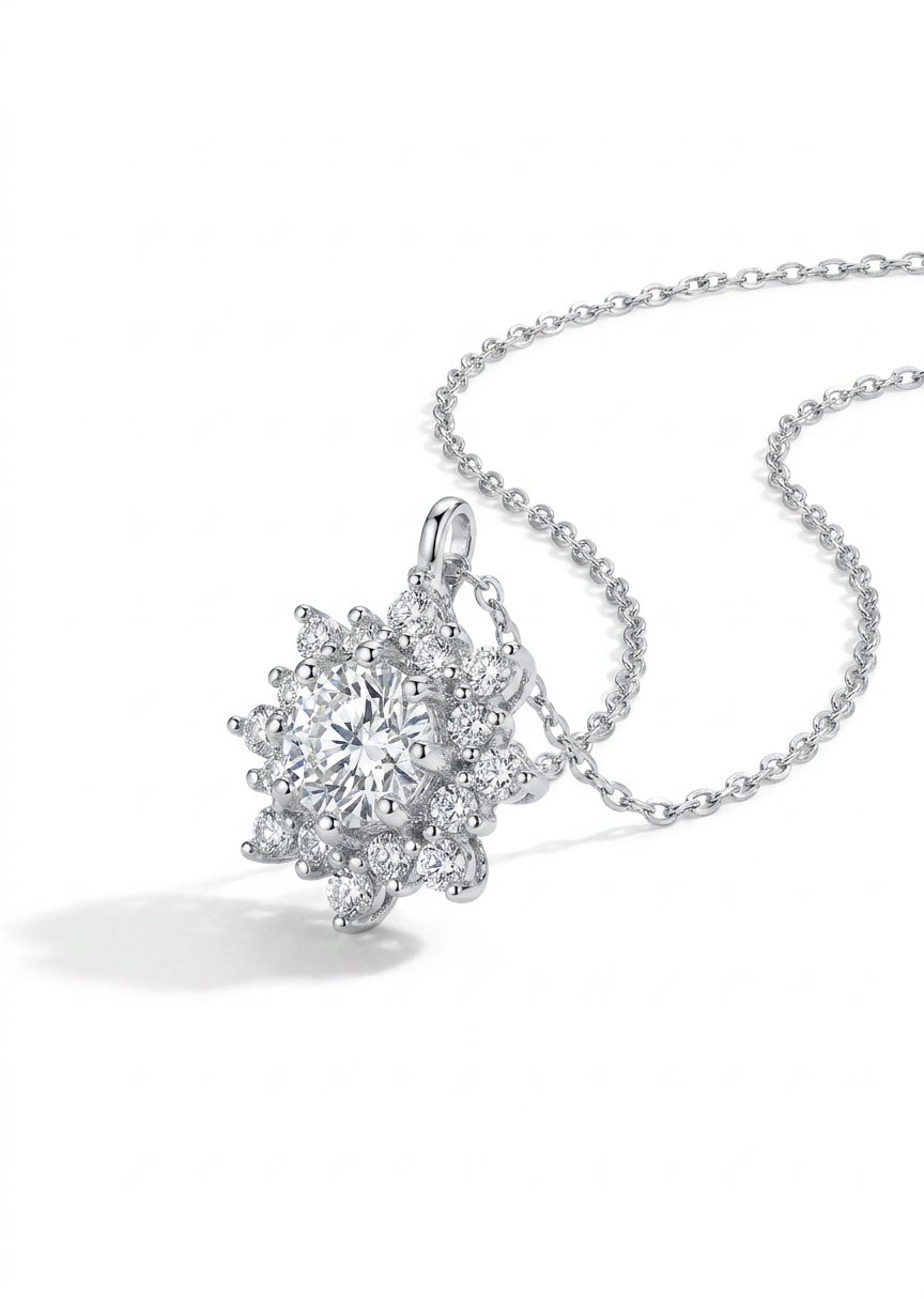Sunburst Halo Necklace