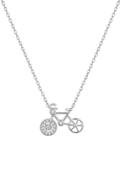 Bicycle Moissanite Necklace